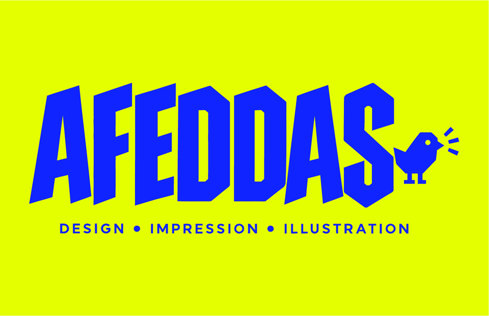 Recto de la carte de visite AFEDDAS : design, impression, illustration